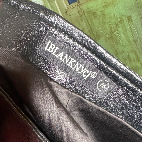 Revolve: Blank NYC Faux Leather Skirt -Size 26 - Picture 7 of 7